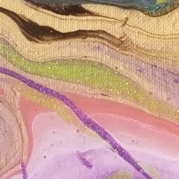 Original Painting 8x10 Acrylic Purple Black - Picture 4 of 8